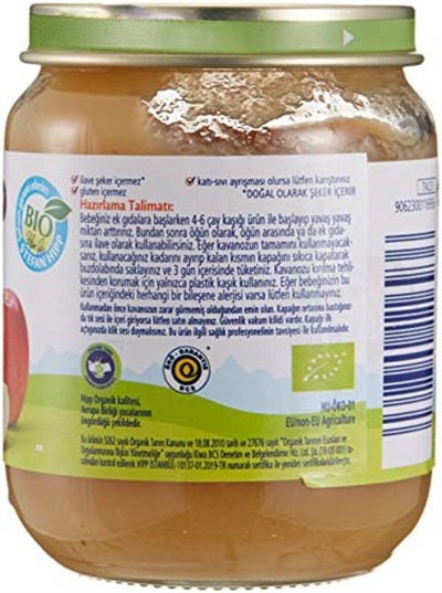 Hipp Organik Elma Püresi 125 Gr 1 Paket(1 X 125 G) 3lü paket