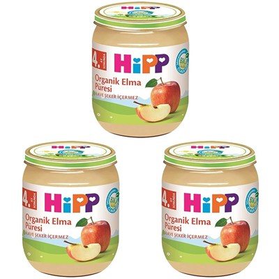 Hipp Organik Elma Püresi 125 Gr 1 Paket(1 X 125 G) 3lü paket