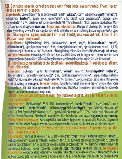 Hipp Organik Havuç-Frenk Üzümü-Elma-Portakal Sulu Tahıl Patlağı