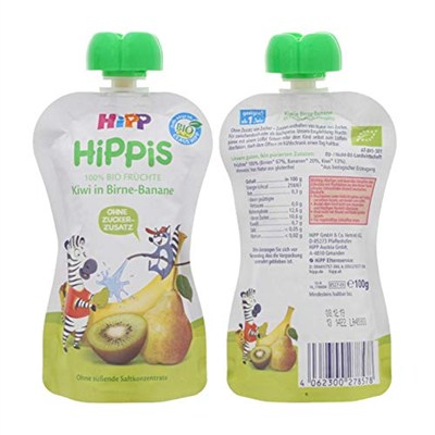HiPP Organik Kivili Muzlu Armut Püresi 100 gr