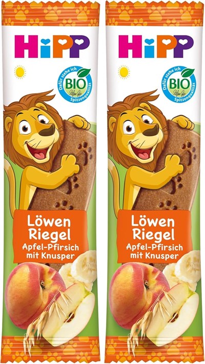 Hipp Organik Şeftali ve Elmalı Meyve Barı 1 Paket(1 x 20 g) 2li paket