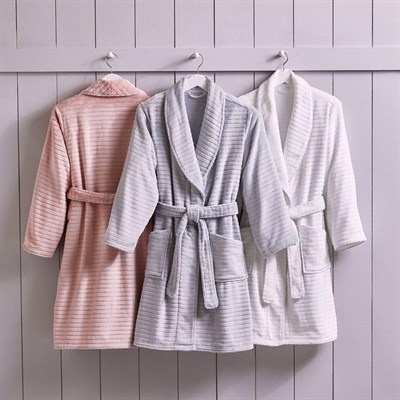 Hızsoy Tekstil Jakarlı Lux Unisex Bornoz