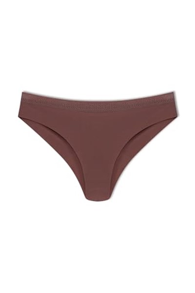 HNX UNDERWEAR 3lü Micro Lazer Kesim Petek Lastik Hayalet Brazil Kadın Külot Siyah-Beyaz-Mor M hnxNM3551