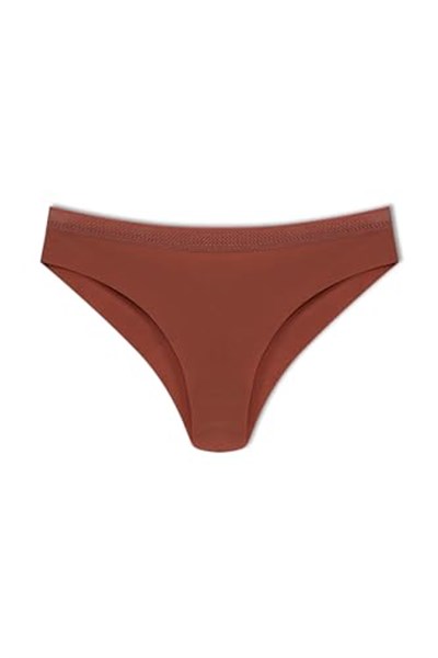 HNX UNDERWEAR 3lü Micro Lazer Kesim Petek Lastik Hayalet Brazil Kadın Külot Siyah-Beyaz-Mor M hnxNM3551
