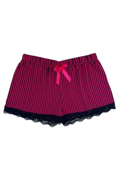 HNX UNDERWEAR Dantel Detaylı Pamuklu Kadın Şort Fuşya XXL hnxNM5646