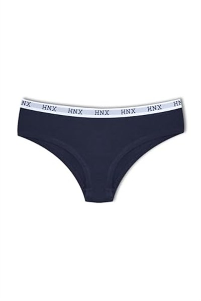 HNX UNDERWEAR Kadın Sporcu Yarım Şort Külot Lacivert XL hnxNM6122