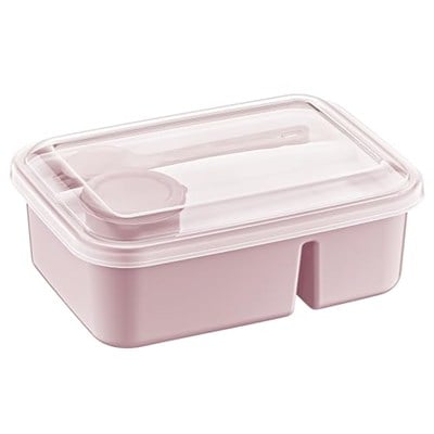 Hobby Life Lunch To Go 3 Bölmeli Beslenme Kabı – Sosluklu, Sızdırmaz Kapak, BPA İçermez, 920 ml + 40 ml (Pembe)