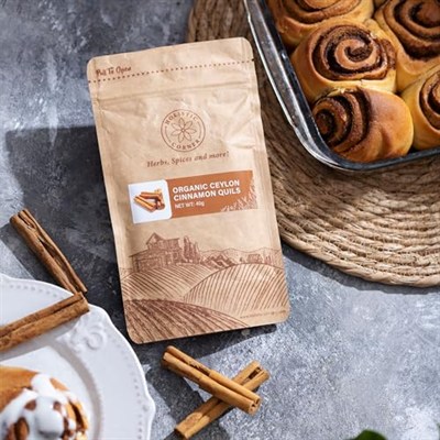 Holistic Corner Organic Ceylon Cinnamon Quills C5 Organik Seylan Tarçın Çubukları | 40g