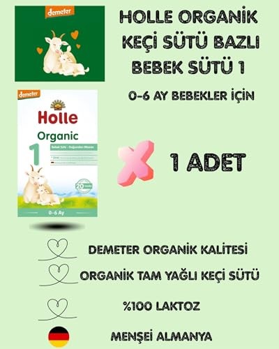 Holle Organik 1 Keçi Sütü Bebek Formülü 1 Paket(1 X 400 G)
