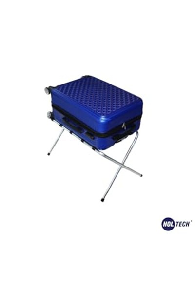 HOLTECH Metal Valizlik Katlanır Bavulluk Otel Tipi Valiz Sehpası METALİK