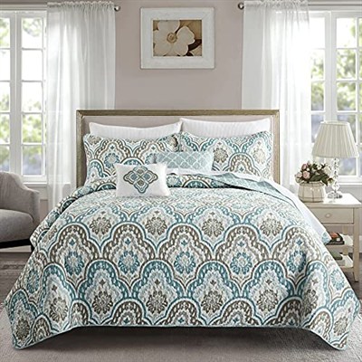 Home Soft Things Yorgan Örtüleri, Polyester Karışımı, Camgöbeği Aqua, 309,8 cm x 269,2 cm