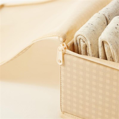 Home Wave 2li Bej Pötikare Destekli Kutu Hurç Set 31 X 38 X 12 + 45 X 55 X 18 Cm