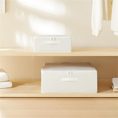 Home Wave 2li Gri Pötikare Destekli Kutu Hurç Set 31 X 38 X 12 + 45 X 55 X 18 Cm