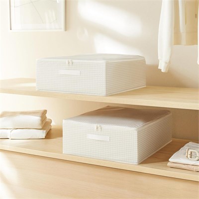 Home Wave 2li Gri Pötikare Destekli Kutu Hurç Set 45 X 55 X 18 Cm