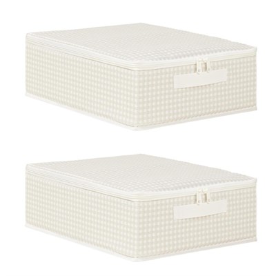 Home Wave 2li Gri Pötikare Destekli Kutu Hurç Set 31 X 38 X 12 Cm