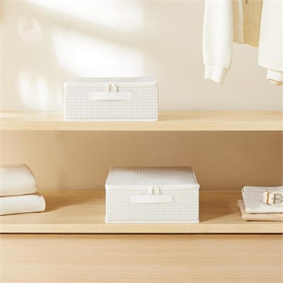 Home Wave 2li Gri Pötikare Destekli Kutu Hurç Set 31 X 38 X 12 Cm