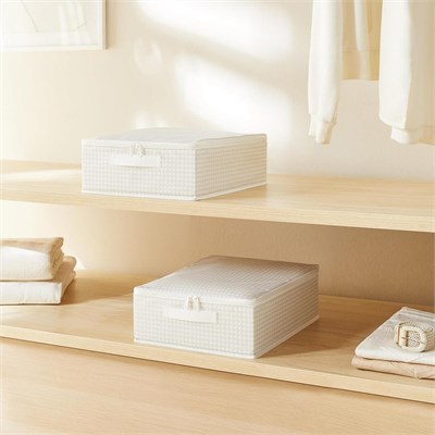 Home Wave 2li Gri Pötikare Destekli Kutu Hurç Set 31 X 38 X 12 Cm