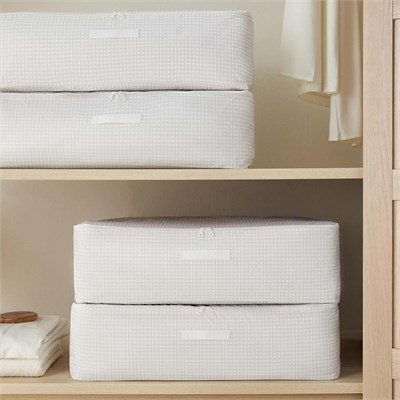 Home Wave 4lü Mega Boy Gri Pötikare Baza Altı Hurç Set 74 X 46 X 22 Cm
