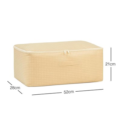 Home Wave 4lü Orta Boy Bej Pötikare Hurç Set 52 X 28 X 21 Cm