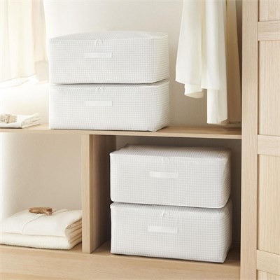 Home Wave 4lü Orta Boy Gri Pötikare Hurç Set 52 X 28 X 21 Cm