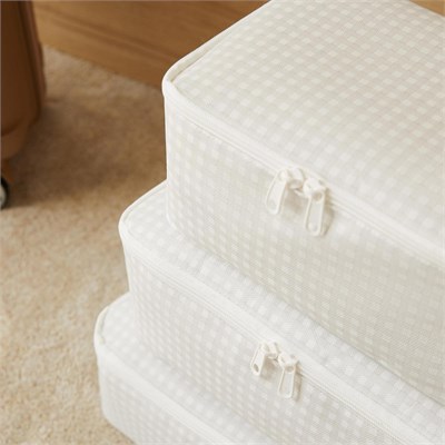 Home Wave 6lı Gri Pötikare Bavul İçi Düzenleyici Set