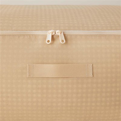 Home Wave 8li Büyük Boy Bej Pötikare Baza Altı Hurç Set 62 X 46 X 22 Cm