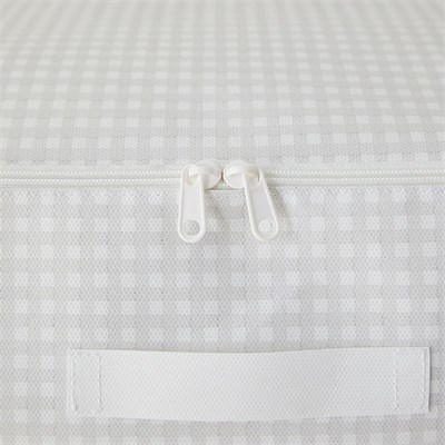 Home Wave 8li Büyük Boy Gri Pötikare Baza Altı Hurç Set 62 X 46 X 22 Cm
