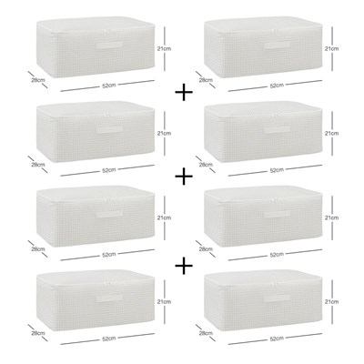 Home Wave 8li Orta Boy Gri Pötikare Hurç Set 52 X 28 X 21 Cm