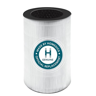 HoMedics TotalClean, 360 Derece Hepa Hava Temizleyici Yedek Filtre Aktif Karbon ile Havadaki Kirlenticilerin%99unu gidermek için HoMedics Hava Temizleyici Modelleri AP-T30 ve AP-T30WT için