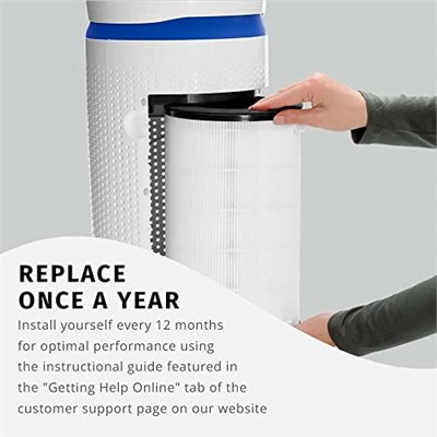 HoMedics TotalClean, 360 Derece Hepa Hava Temizleyici Yedek Filtre Aktif Karbon ile Havadaki Kirlenticilerin%99unu gidermek için HoMedics Hava Temizleyici Modelleri AP-T30 ve AP-T30WT için