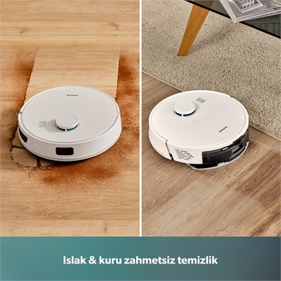 Homend Alex 10 Moplu ve LIDAR Haritalamalı 10.000 Pa Akıllı Robot Süpürge