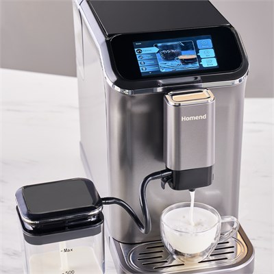 Homend Coffeebreak 5008H Kahve Öğütücülü,Süt Köpürtücülü,Dokunmatik Ekranlı Full Otomatik Espresso Makinesi