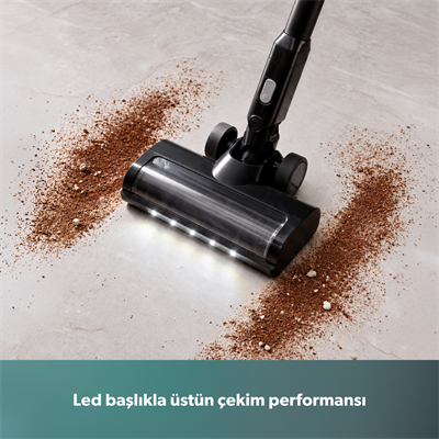 Homend Dustrider Pro 1270H Toz İstasyonlu Ergonomik Dikey Süpürge Siyah