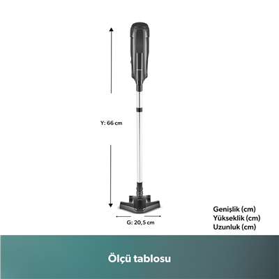 Homend Dustroyer 1272H 2 in 1 Metal Borulu Kablolu Dikey Süpürge