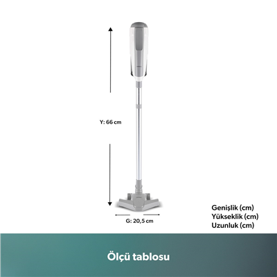 Homend Dustroyer 1272H 2 in 1 Metal Borulu Kablolu Dikey Süpürge