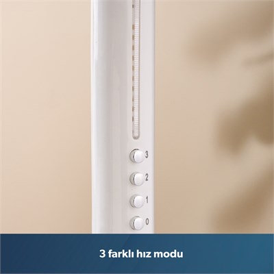 Homend Fanomen 9010h Hız ve Açı Ayarlı Döner Başlıklı Ayaklı Vantilatör 55W