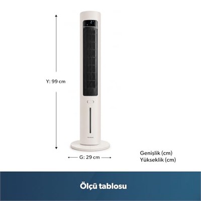 Homend Fanomen 9011H Uzaktan Kumandalı Kule Tipi Vantilatör 60W