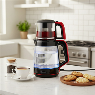 Homend Infinity XL 1764H Cam Çay Makinesi