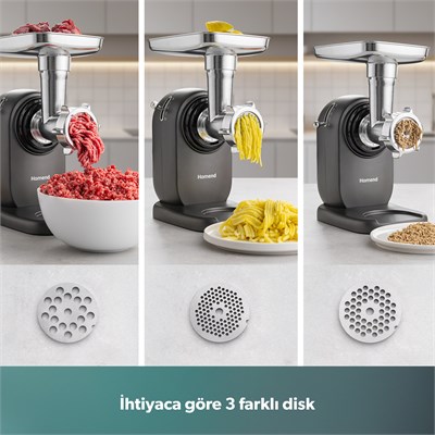 Homend Meatbox 3101H Paslanmaz Çelik Kıyma Makinesi