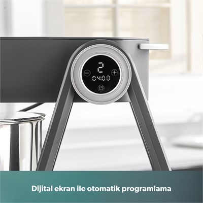 Homend Profashion 3023H Digital Ekran 1500W 5L Döküm Stand Mikser Antrasit