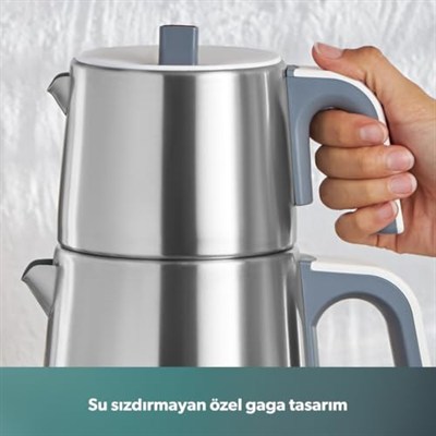 Homend Royaltea 1709H Dokunmatik Konuşan Çelik Çay Makinesi Inox