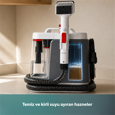 Homend Stain X Taşınabilir Halı, Koltuk Yıkama ve Leke Çıkarma Makinesi