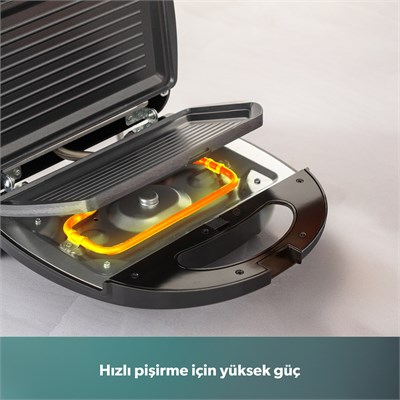 Homend Toastbuster 1325H Çıkarılabilir Waffle Plakalı Tost Makinesi