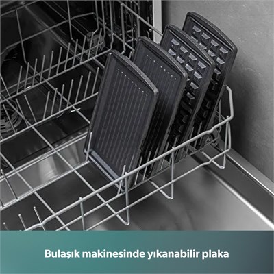 Homend Toastbuster 1325H Çıkarılabilir Waffle Plakalı Tost Makinesi