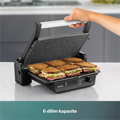 Homend Toastbuster 1334h Tost Makinesi Mat Siyah