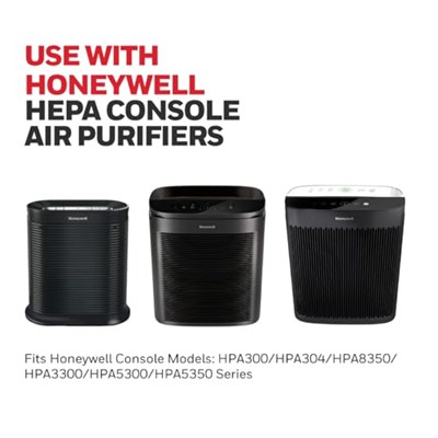 Honeywell HEPA Hava Temizleyici Filtre Kiti - 3 HEPA R Yedek Filtre ve 4 A Karbon Önceden Kesilmiş Ön Filtre İçerir - Havadaki Alerjen Hava Filtresi Orman Yangını/Dumanı, Polen, Pet Dander ve Tozu