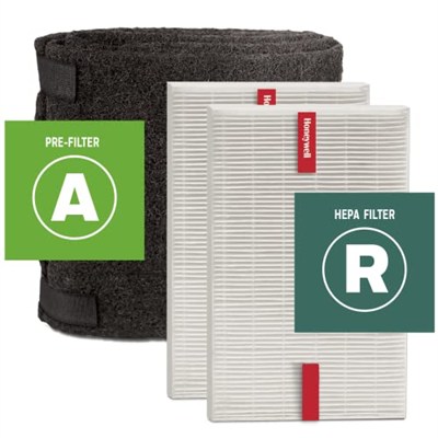 Honeywell Hepa hava temizleyici filtre kiti – 2 HEPA R yedek filtre ve 4 A karbon ön filtre dahil