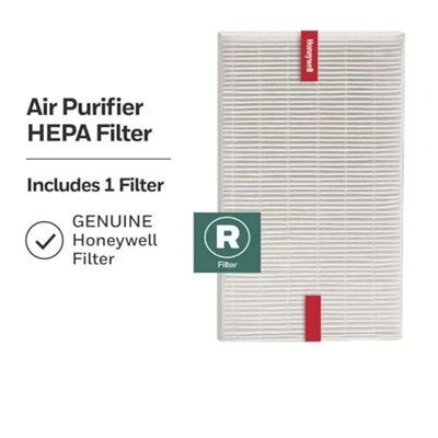 Honeywell HEPA Hava Temizleyici Filtre R, HPA 100/200/300 ve 5000 Serisi için 1li Paket - Havadaki Alerjen Hava Filtresi Orman Yangını/Duman, Polen, Hayvan Kepeği ve Tozu Hedefler