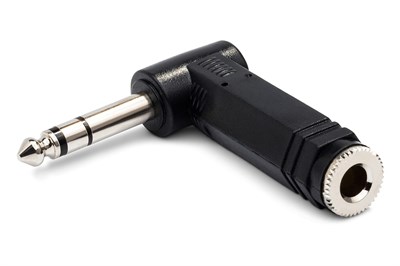 Hosa 1/4 inç TRS (F) - 1/4 inç TRS (M) Sağ Açılı Çevirici (GPP-273) - Seçenekler: Açılı 6,35 mm TRS - 6,35 mm TRS...