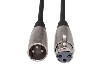 Hosa MCL-115 XLR3F - XLR3M Mikrofon Kablosu, 15 Feet - Seçenekler: 10 Feet, 15 Feet, 20 Feet